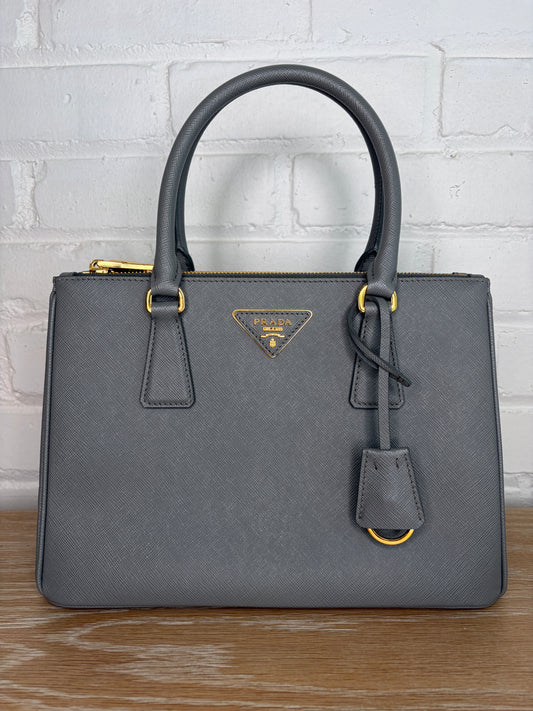 Prada Galleria Medium Slate Gray Saffiano Leather