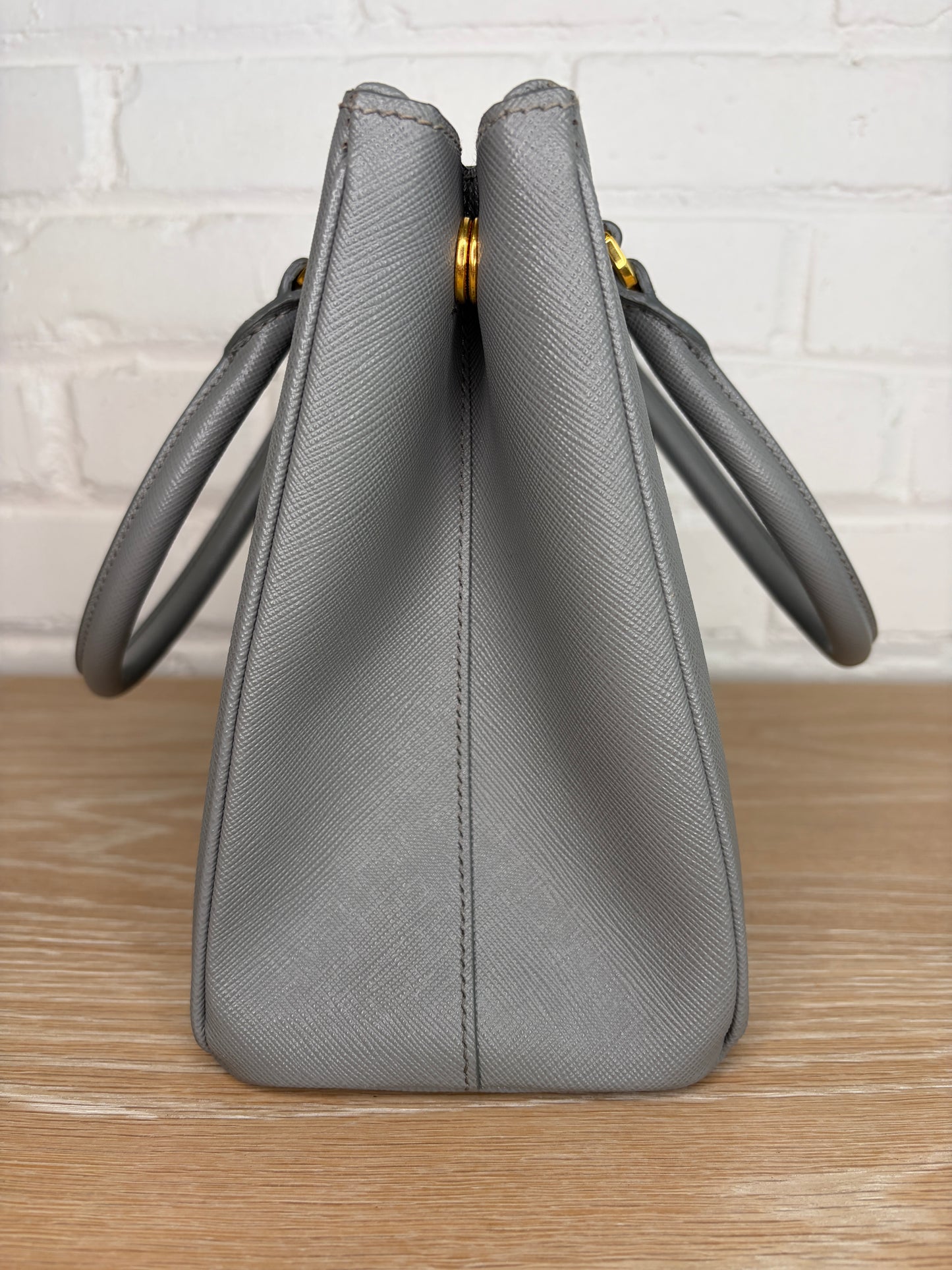 Prada Galleria Medium Slate Gray Saffiano Leather