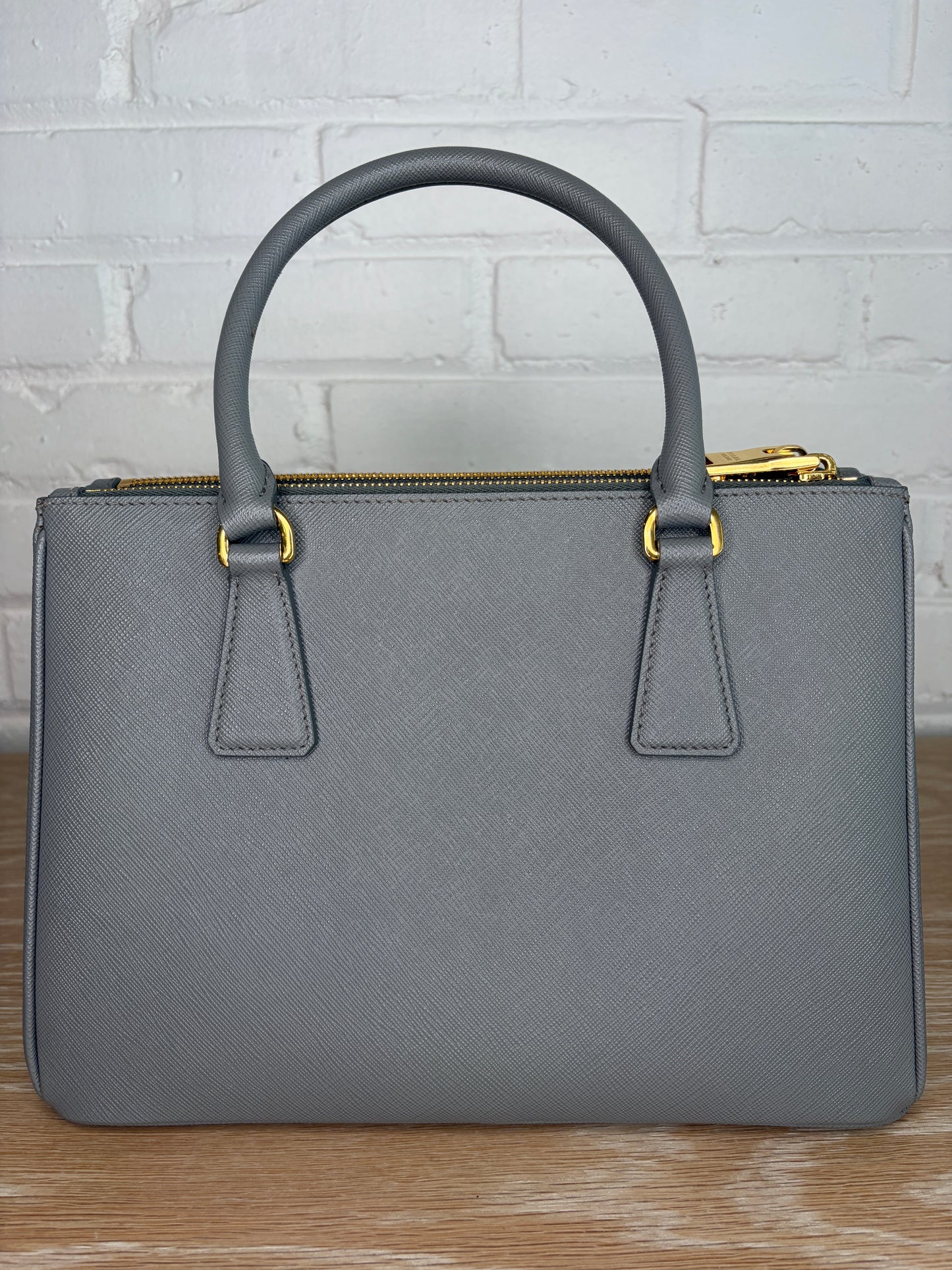 Prada Galleria Medium Slate Gray Saffiano Leather