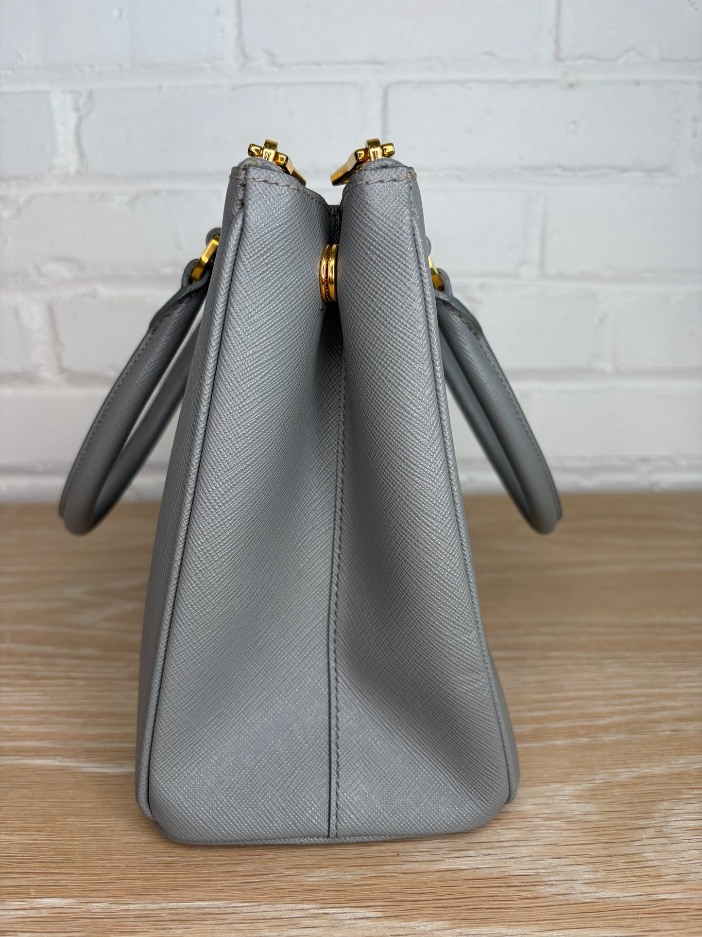 Prada Galleria Medium Slate Gray Saffiano Leather
