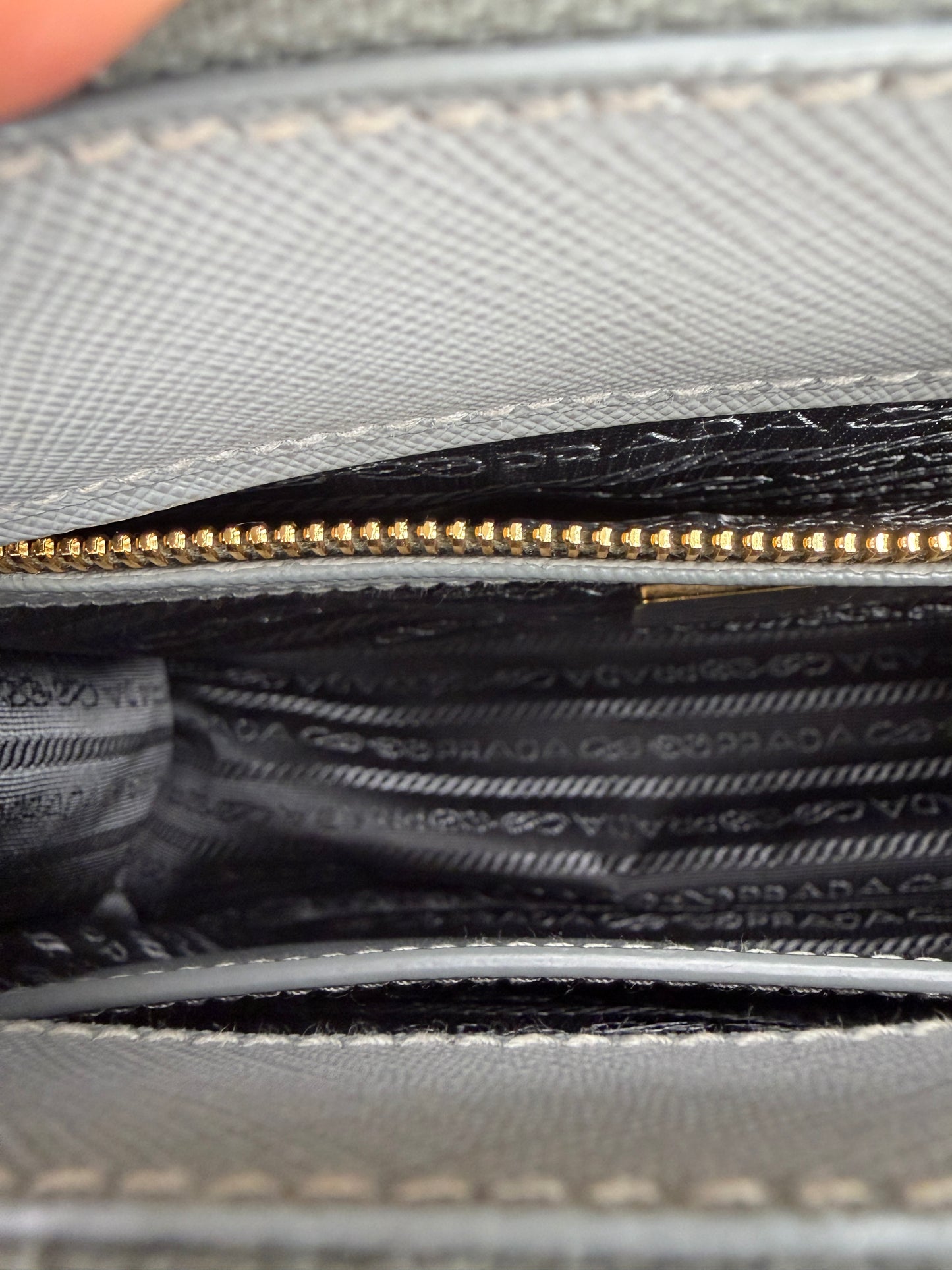 Prada Galleria Medium Slate Gray Saffiano Leather