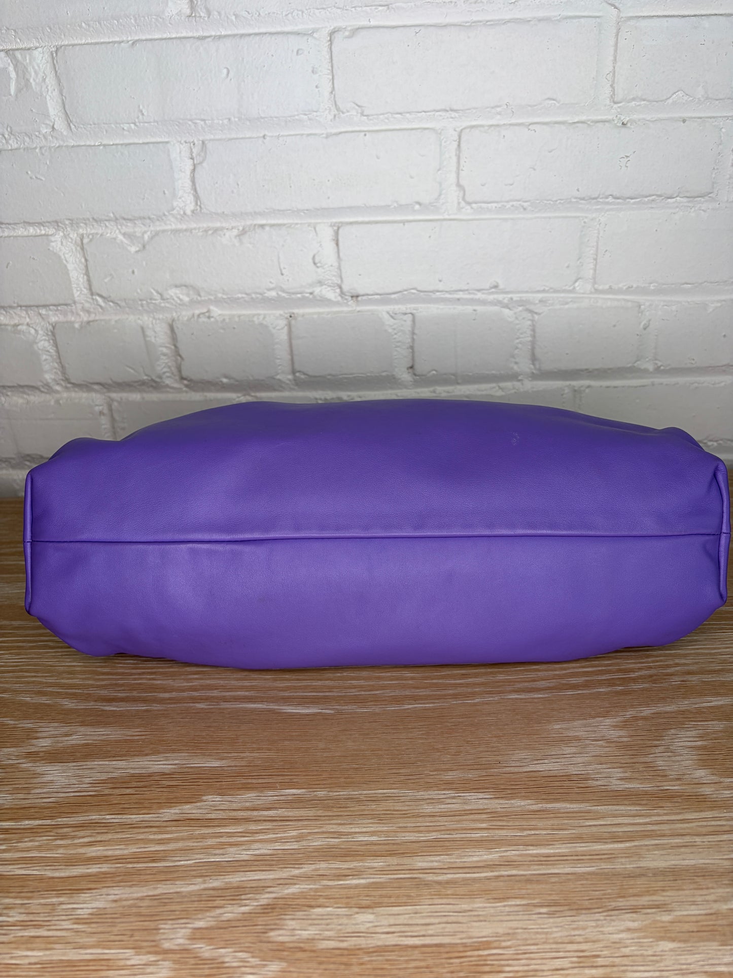 Bottega Veneta The Pouch Oversized Clutch Purple Smooth Butter Calf
