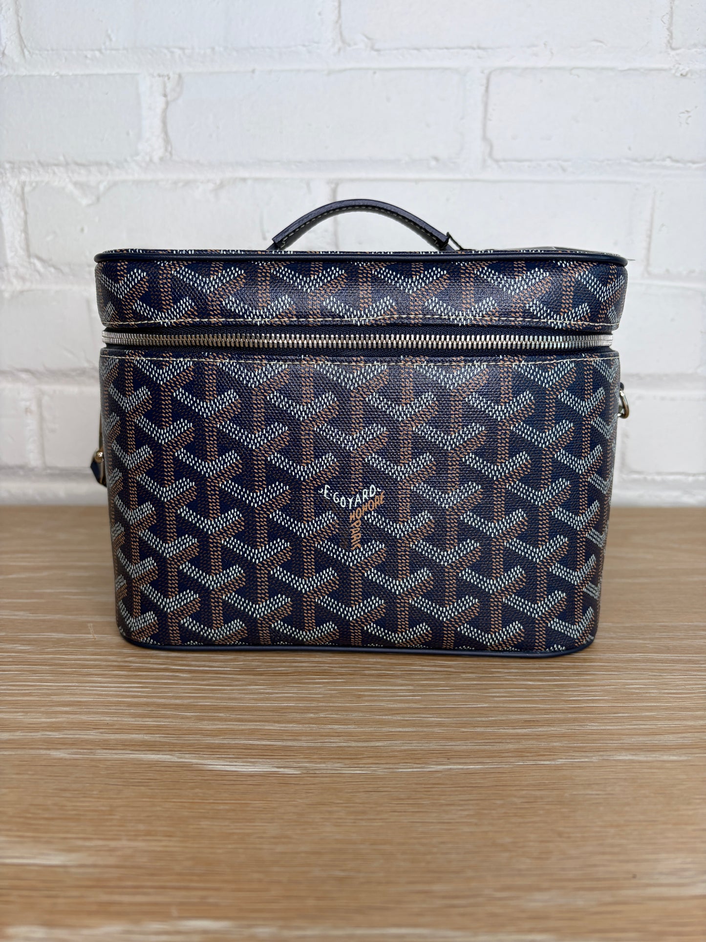 Goyard Muse Vanity Case Navy BLue Goyardine Canvas