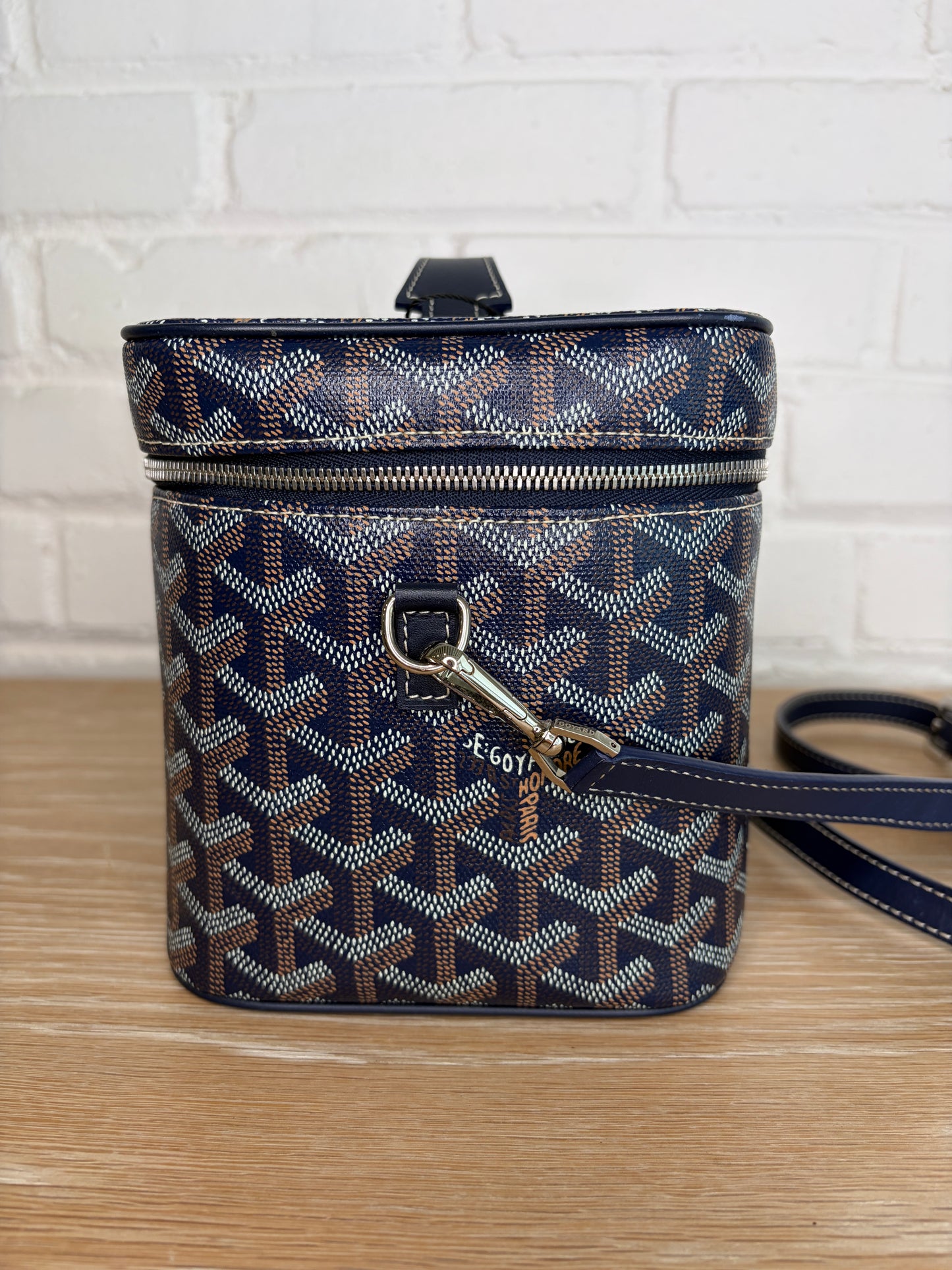Goyard Muse Vanity Case Navy BLue Goyardine Canvas