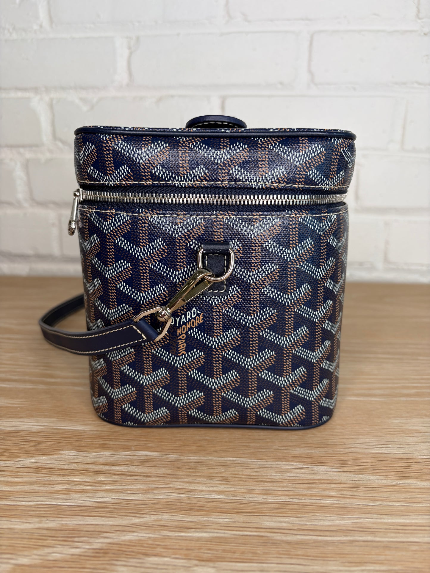 Goyard Muse Vanity Case Navy BLue Goyardine Canvas