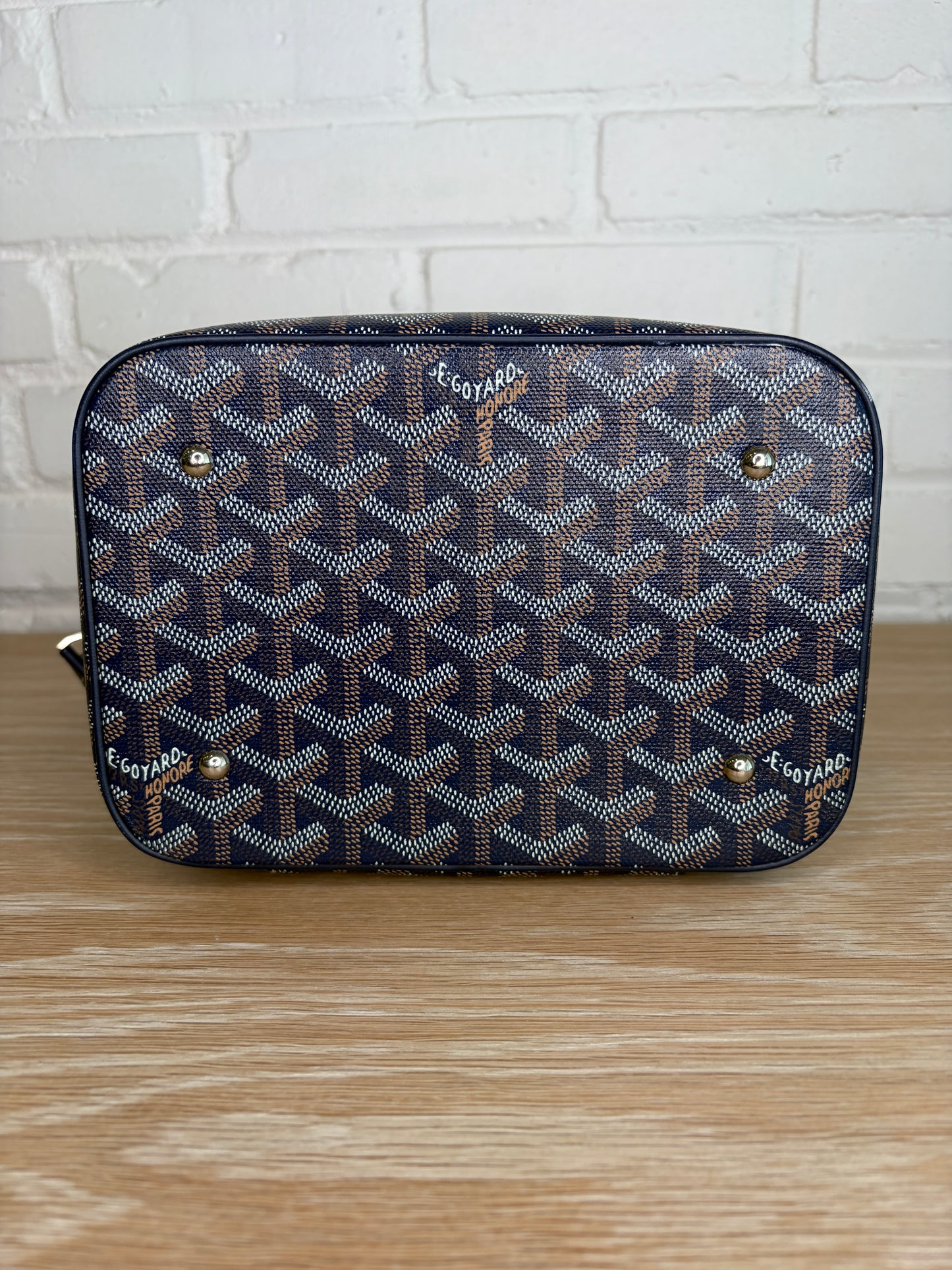 Goyard Muse Vanity Case Navy BLue Goyardine Canvas