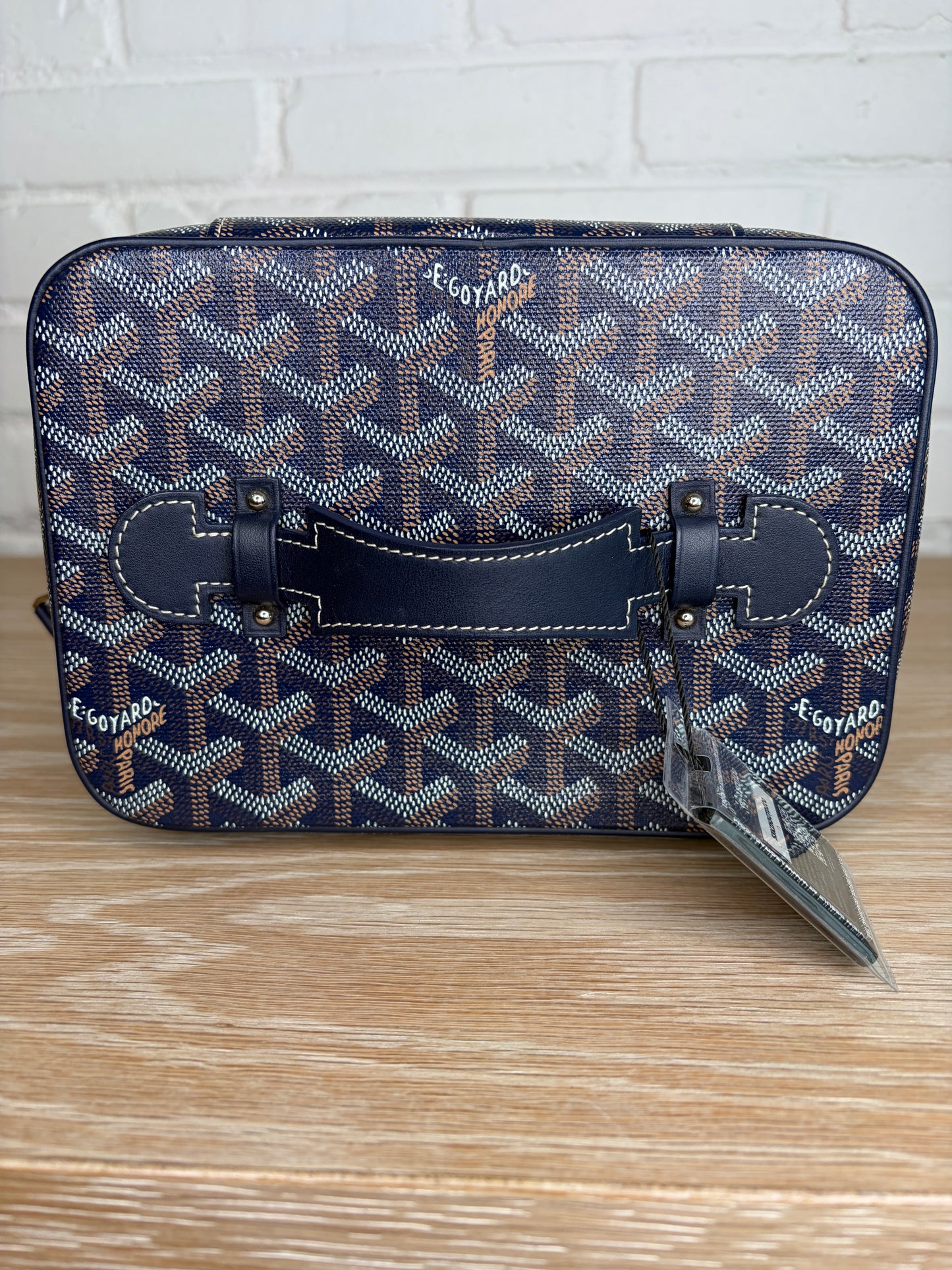 Goyard Muse Vanity Case Navy BLue Goyardine Canvas
