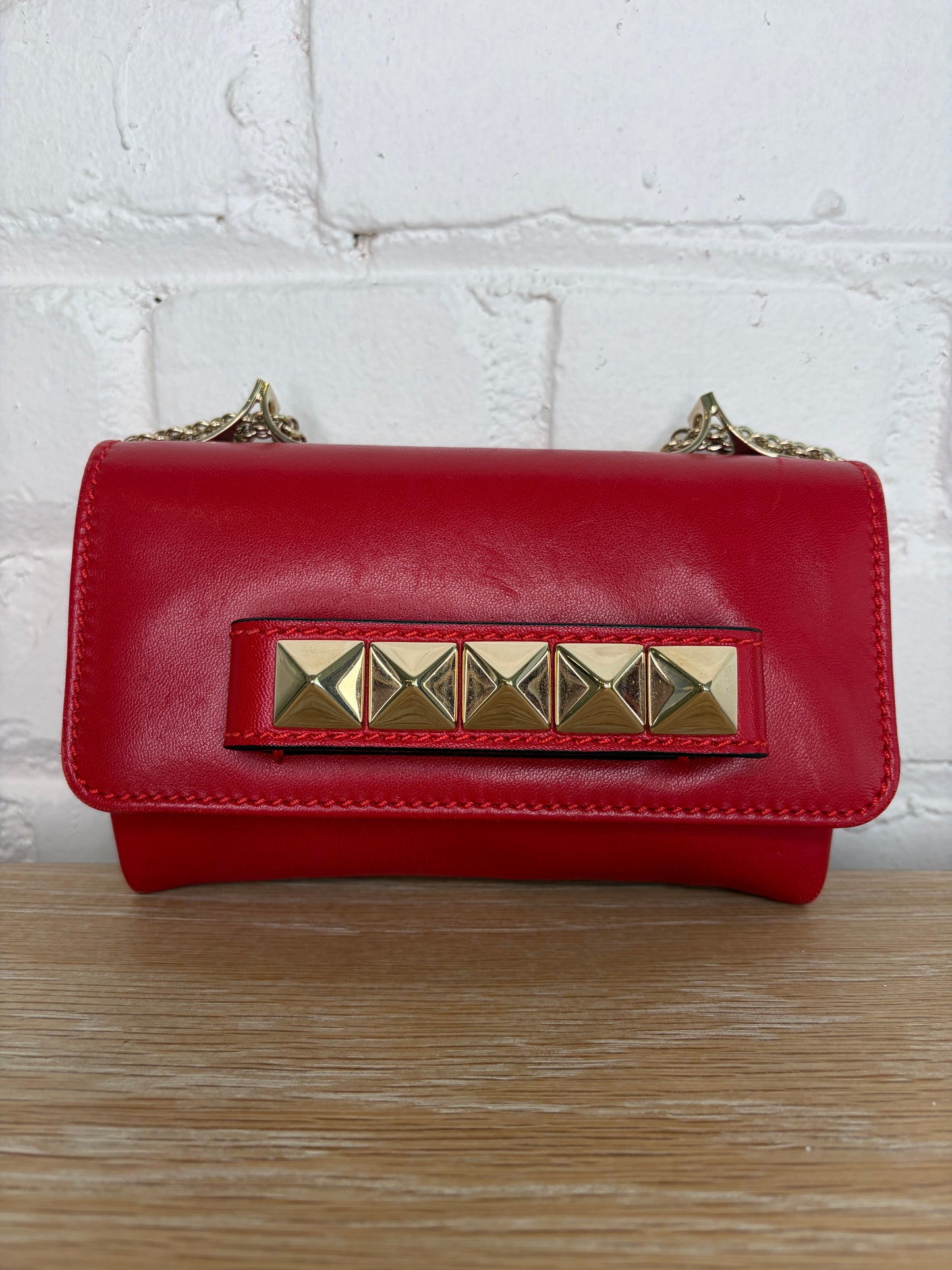 Valentino Garavani Va Va Voom Red Clutch