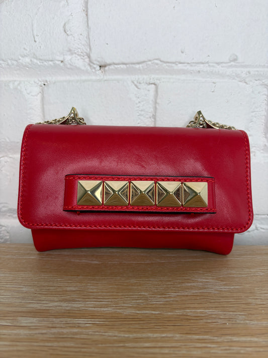 Valentino Garavani Va Va Voom Red Clutch