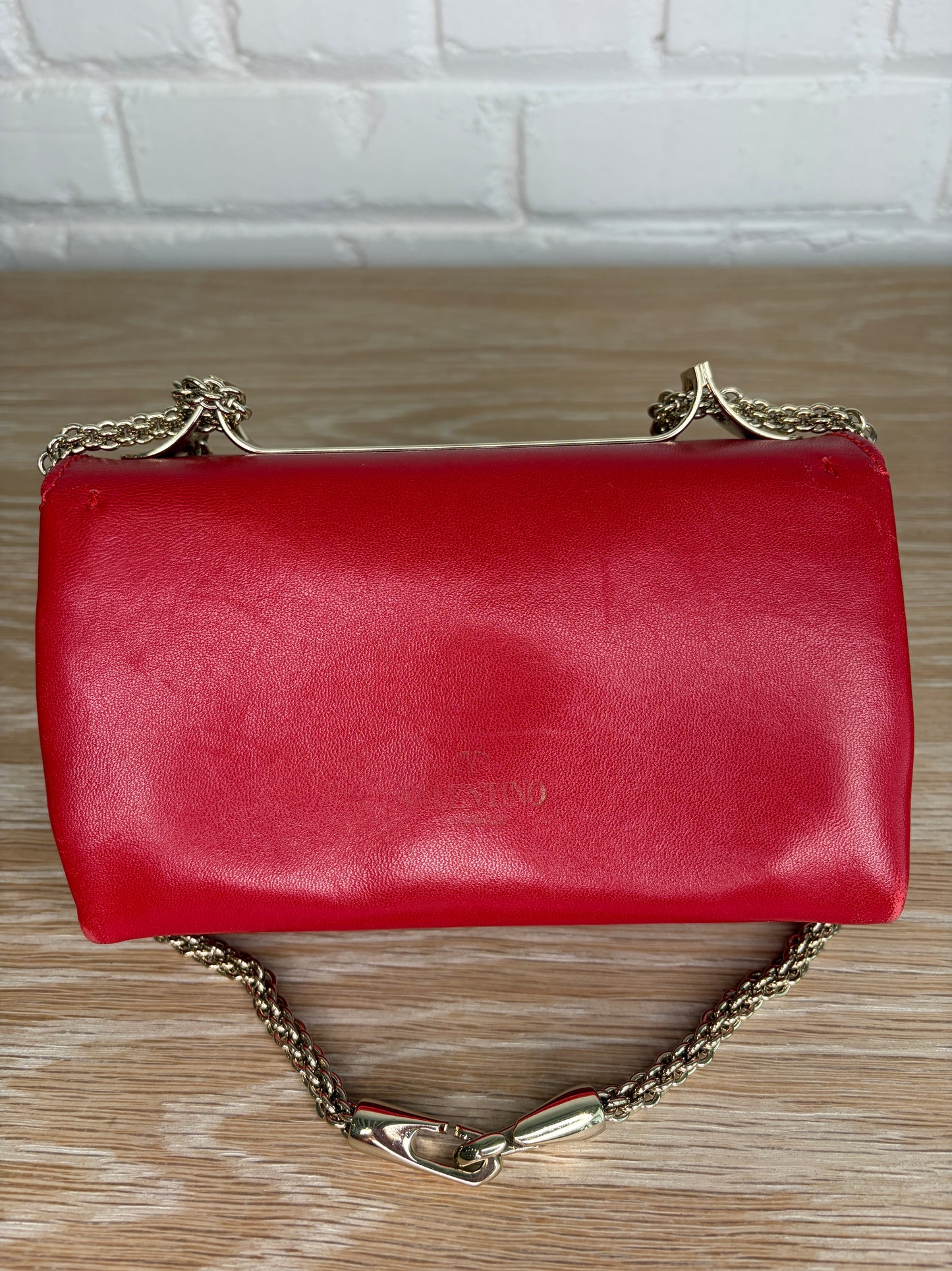 Valentino Garavani Va Va Voom Red Clutch