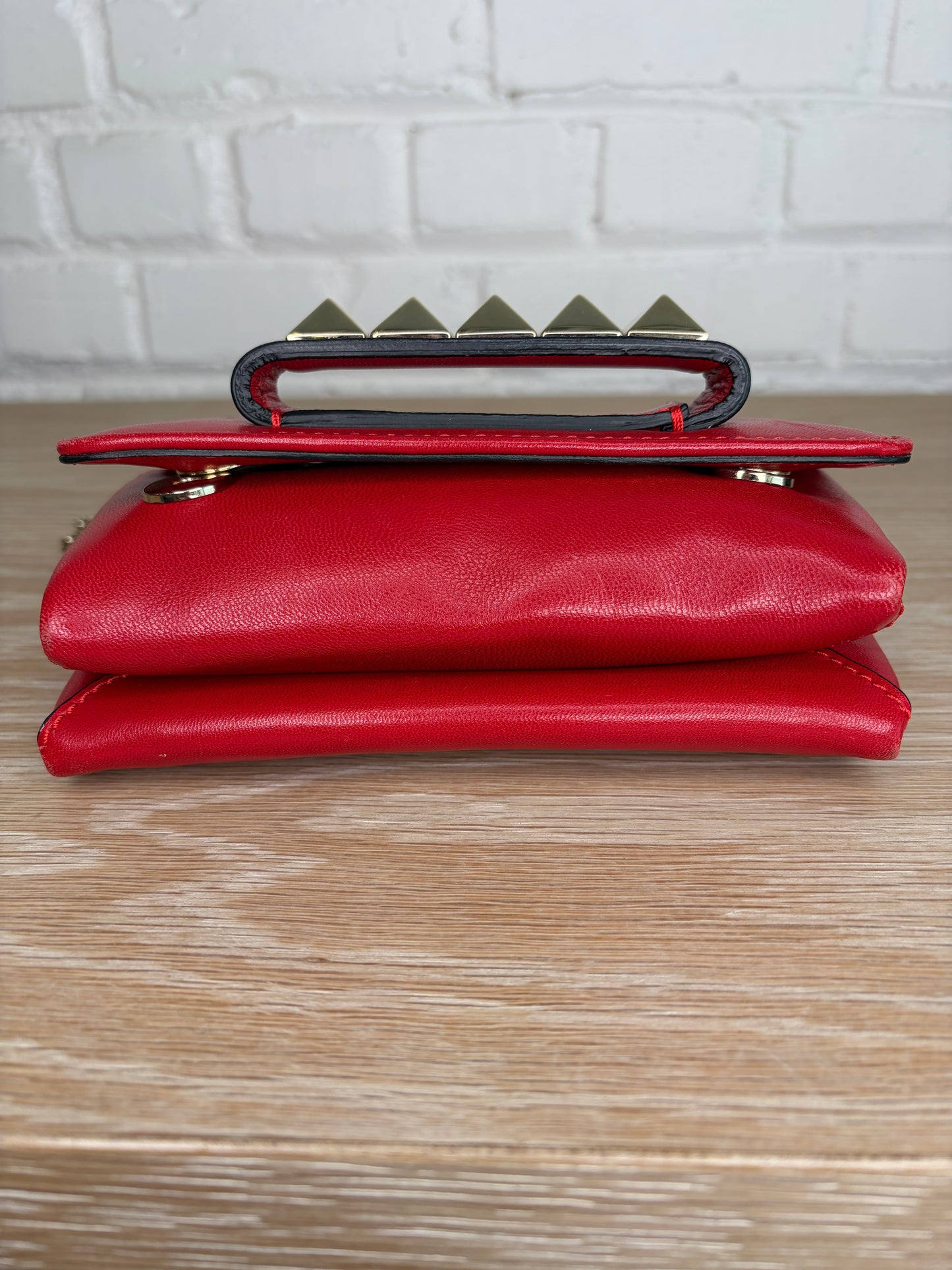 Valentino Garavani Va Va Voom Red Clutch
