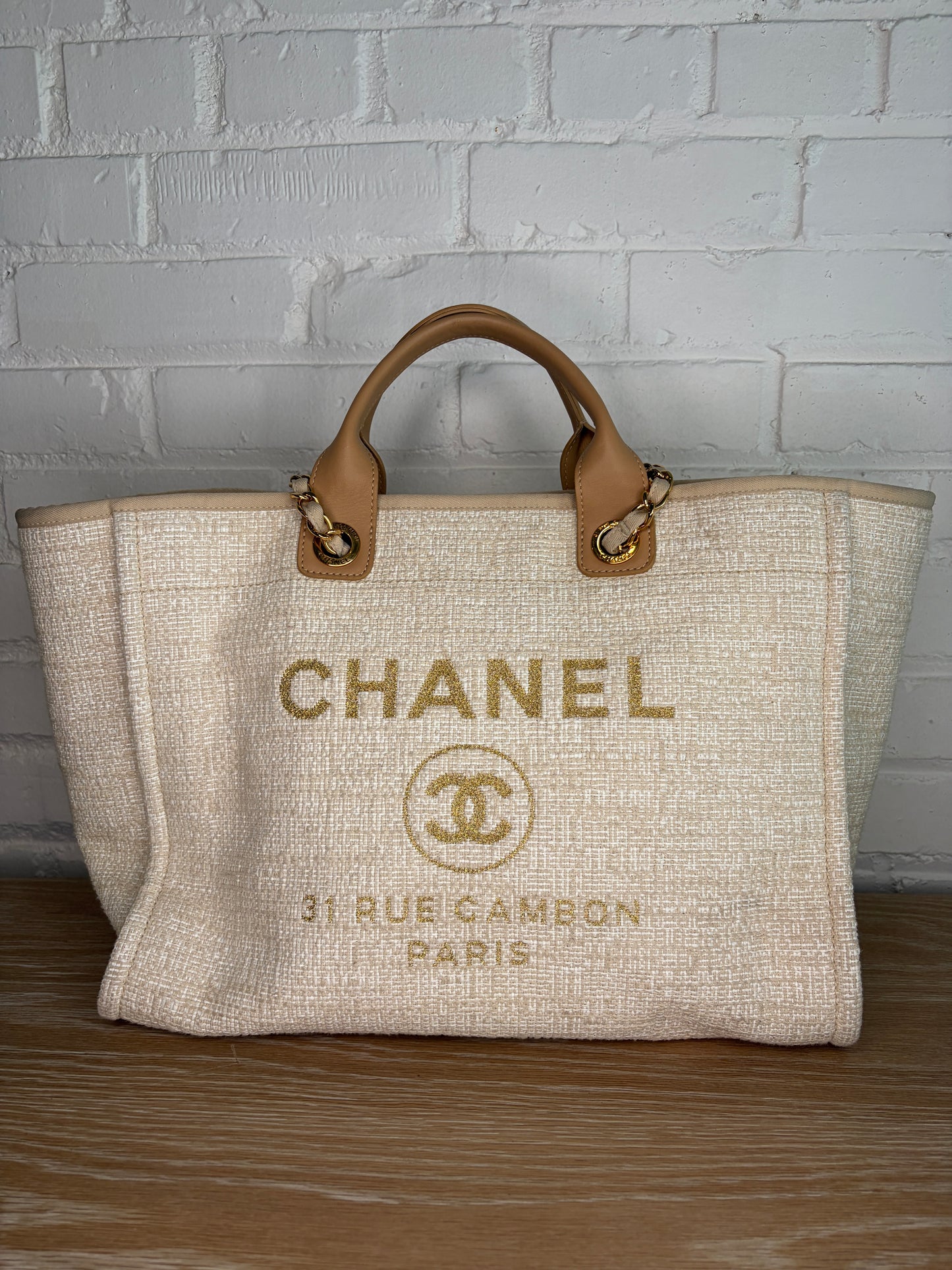 Chanel Deauville Tote Medium Canvas