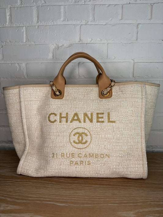 Chanel Deauville Tote Medium Canvas