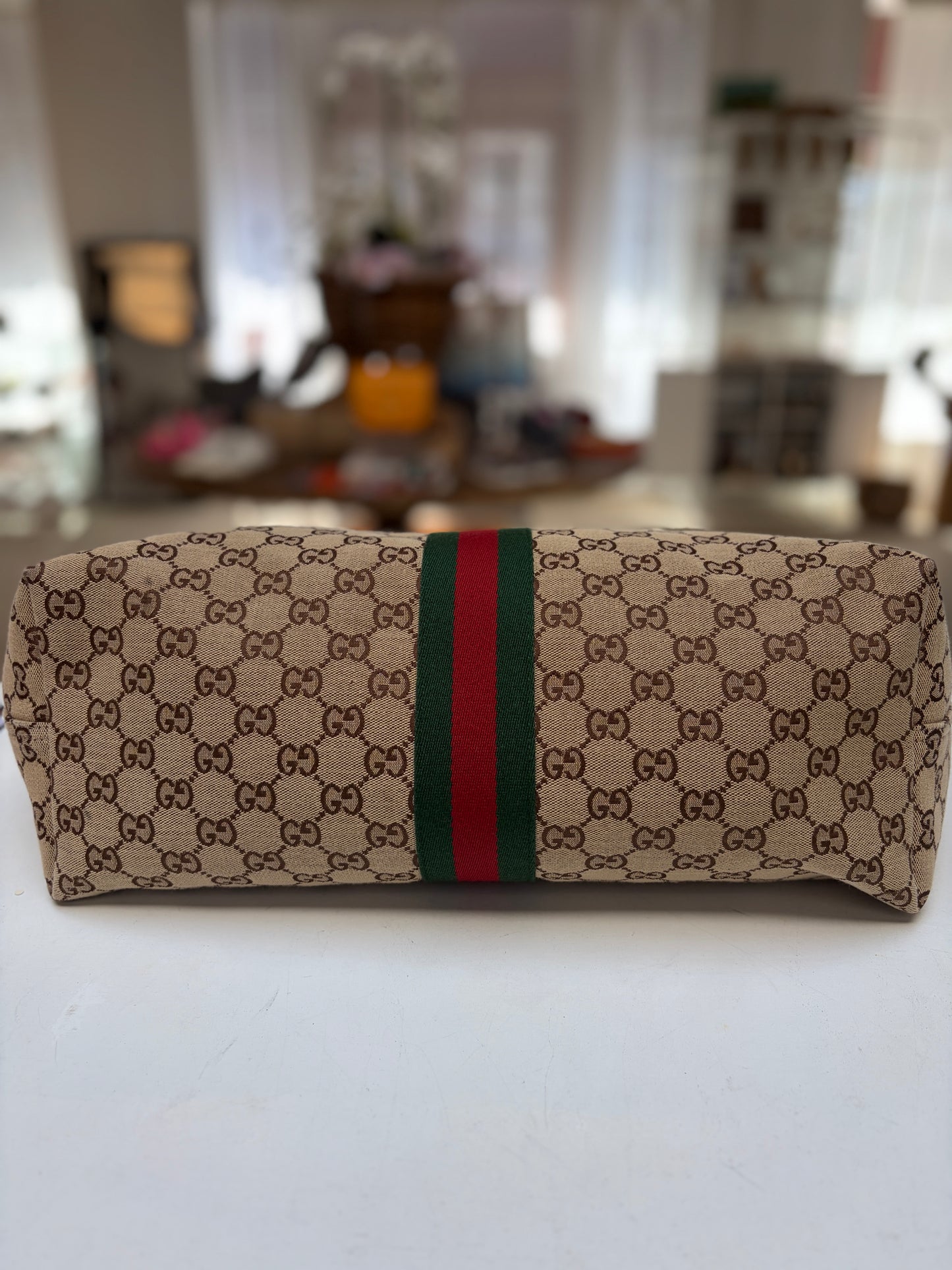Gucci GG Monogram Web Giglio Tote Large